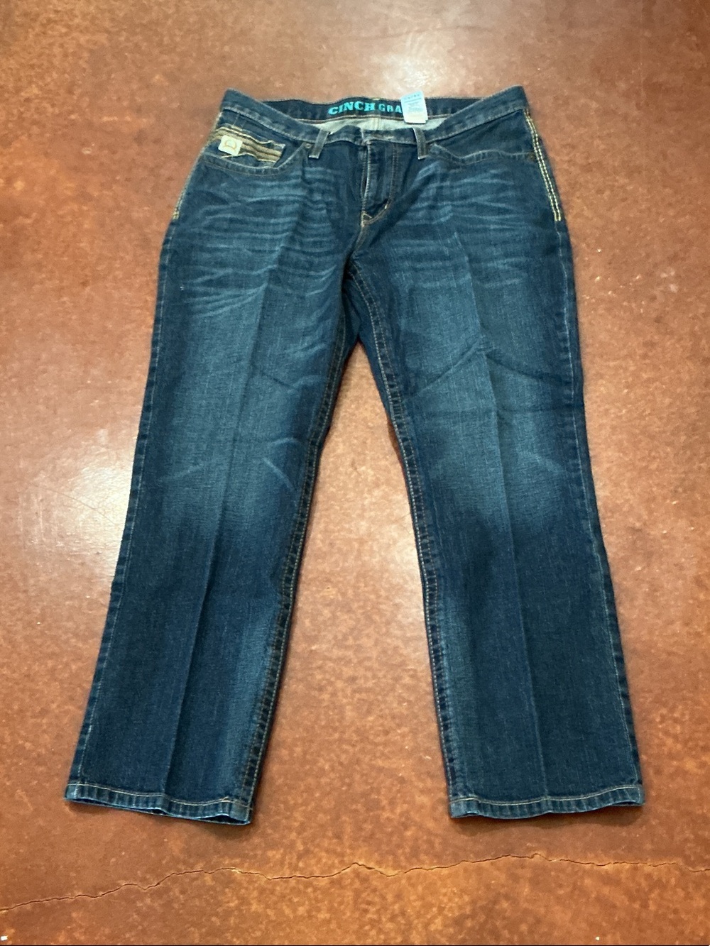 Cinch Dark Blue Straight-Leg Men's Jeans